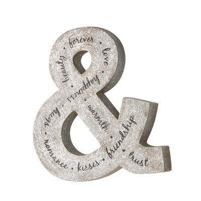 TX USA Corporation Galvanized Wall Ampersand for Home Decoration