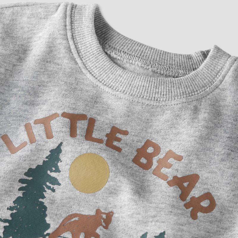 Little Planet by Carter’s Baby &#34;Little Bear&#34; Graphic Pullover - Gray, 2 of 4