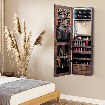 Costway Mirror Jewelry Cabinet - Thumbnail 3