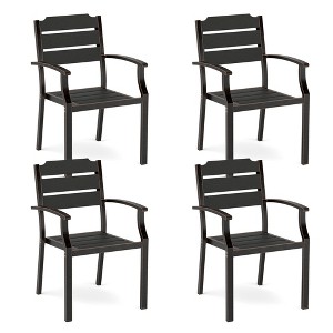 Arceso Outdoor Dining Chairs, 17 Inch Patio Dining Chairs, HDPS Material Outdoor Chairs, Patio Chairs  for Patio, Lawn, Garden, Indoor and Backyard - 1 of 4