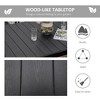 PAGED Outdoor Dining Table Rectangular Outdoor Patio Table with Faux Wood Tabletop for Backyard, Patio, Poolside - 3 of 4