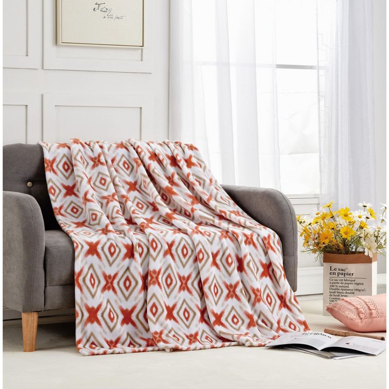 Noble House Extra Soft Microplush Throw Blanket 50" x 70" - Idirs, 2 of 4