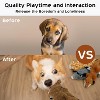 Nocciola 5 PCS Jungle Series Crinkle Dog Toys, No Stuffing Squeaky Dog Toys with Double Layer Reinforced Fabric,Christmas gift - 3 of 4