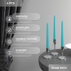 12 inch Taper Candles Set of 4 - Dripless and Smokeless Candle Unscented - Slow Burning Candle Sticks - 2 of 4