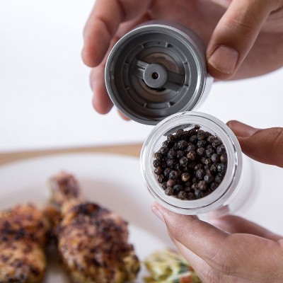 Cole & Mason Lincoln Duo Gray Acrylic Salt and Pepper Grinder