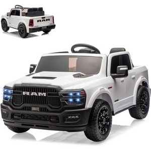 Jojoka Licensed RAM 2500,2 Seater Electric Car for Kids,24v Ride on Truck w/Remote Control - 1 of 4