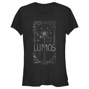 Juniors Womens Harry Potter Lumos Happiness Spell T-Shirt - 1 of 4