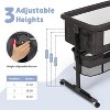 MYKKO 3 in 1 Baby Bassinet, Rocking Bassinets with Comfy Mattress and Wheels, Adjustable Height Bassinet Bedside Sleeper - 2 of 4