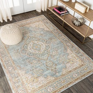 Khilana Floral Medallion Area Rug  - JONATHAN Y - 1 of 4