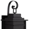 Franklin Iron Works Bransford Vintage Outdoor Wall Light Fixture Black 17" Clear Glass for Post Exterior Barn Deck House Porch Yard Patio Home Outside - 3 of 4
