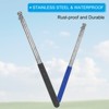 Unique Bargains Stainless Steel Extendable Portable Guide Handheld Flag Pole 4 Pcs - 3 of 4