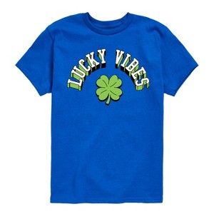 Boys' - Instant Message - St. Patrick's Day Lucky Vibes Short Sleeve Graphic T-Shirt - 1 of 4