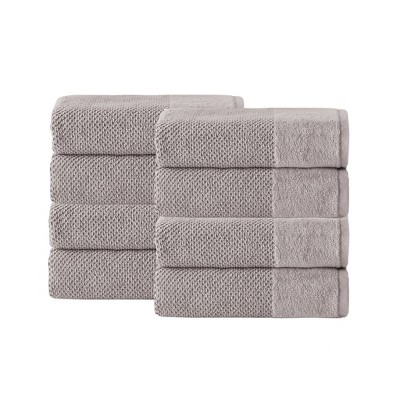 8pc Incanto Turkish Cotton Hand Towel Set Beige - Enchante Home