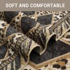 Leopard Print Large Area Rug Soft Low Pile Checkered Hallway Runners Indoor Living Room Carpet Rugs - 4 of 4