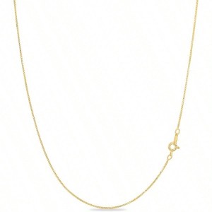 Gold Over Sterling Silver 1mm Box Chain Necklace,Silver for Women, Rose Gold Chain - 1 of 4