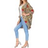 LA LEELA Women's Holiday Swimwear Coverups Summer Plus Size Open Front Holiday Beachwear Vacation Mini Bathing Suit Duster Cardigan - 3 of 4