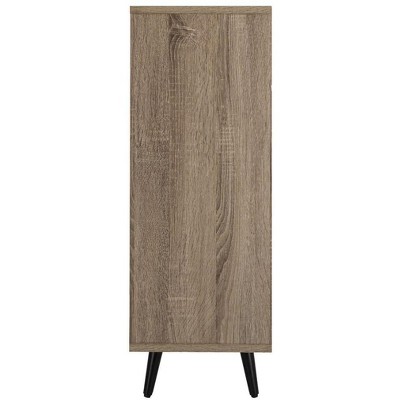 Dubai Collector's Fair Inspired Oak and Black Mid Century Etagere