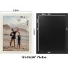 Americanflat 18x24 Rustic Picture Frame in White with Textured Wood and Plexiglass - Horizontal and Vertical Formats for Wall - 2 of 4