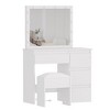 Makeup Vanity Desk with Mirror & Lights, Vanity Desk with Power Outlet - 4 of 4