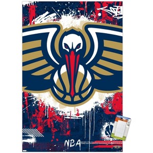 Trends International NBA New Orleans Pelicans - Maximalist Logo 23 Unframed Wall Poster Prints - 1 of 4
