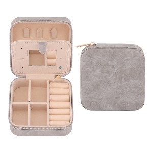 REGALWOVEN Women's Mini Modern Portable PU Leather Jewelry Box - 1 of 4