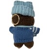 Doll Clothes Superstore Blue Knit Sweater with Light Blue Hat and Bag for 17.5cm Labubu Dolls - 4 of 4