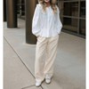Women's Peter Pan Collar Top - MIOU MUSE S - 3 of 4