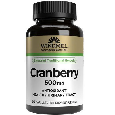 Windmill Cran-Max 500 mg, Cranberry - 30 Capsules