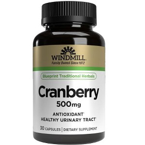 Windmill Cran-Max 500 mg, Cranberry - 30 Capsules - 1 of 2