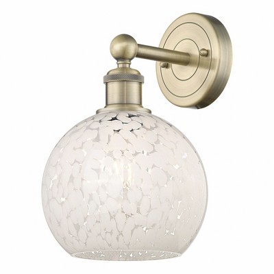 White Mouchette - 1 Light Wall Sconce In Modern Style-12.25 Inches Tall and 8 Inches Wide