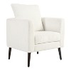 CAVINAS Accent Chairs for Bedroom, Modern Upholstered Armchair, Mid Century Fabric Lounge Chair, Comfortable Reading Chair with Wood Legs - 4 of 4