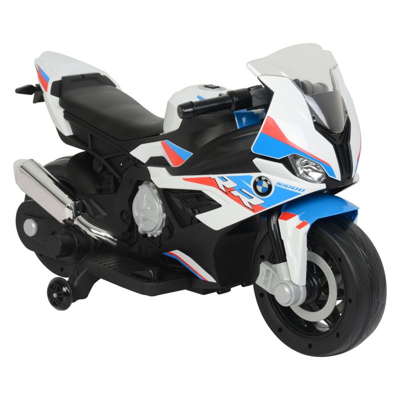 Best Ride on Cars 12V BMW Motorcycle Powered Ride-On - White, 1 of 15