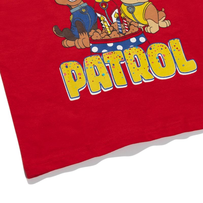 Nickelodeon Paw Patrol Rubble Marshall Skye Graphic T-Shirt Red Little Kid, 4 of 6
