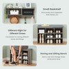 31.5 Inch Entryway Shoe Bench with Coat Rack,Cushioned Storage Seat & Cubbies,Hall Tree Wall Mount with Hooks, Blackboard & Extra Storage - 4 of 4