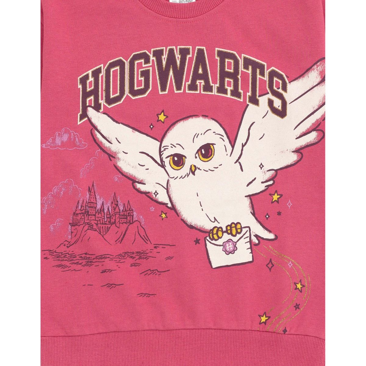 Harry Potter Hedwig Owl Girls Fleece Sweatshirt and Pleated Skirt Little Kid to Big Kid - thumbnail 3