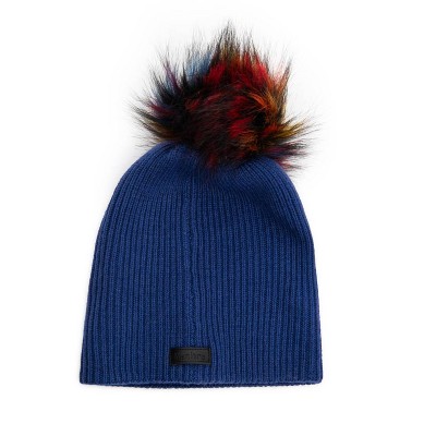 Gender Neutral Knit Wool Hat With Pom - Maniere