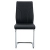 Grungis PU Leather Kitchen Chairs Set of 2,Modern Upholstered Armless Dining Chairs with High Back and Sturdy Legs for Dining Room,Kitchen - 4 of 4