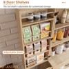 72" Tall Modern Pantry Cabinet with 4 Doors, Drawer & Adjustable Shelves - 3 of 4