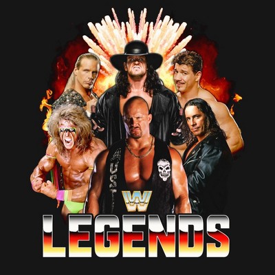 スポーツ選手 WWE legendk WWE - Brandclub - Men's WWE Legends Short Sleeve T-Shirt - Black S