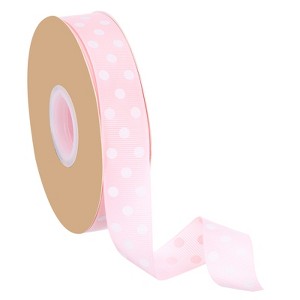 Unique Bargains Wired Edge Craft Embellishments Polka Dot Grosgrain Ribbon 48 Yards - 1 of 4