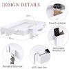 MaseiKar Bedside Shelf for Bed, Foldable Bunk Bed Shelf Organizer for Room Essentials Clip On Nightstand Bed Side Shelf Tray - 3 of 4