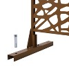 CAVINAS Matrix Metal Decorative Patio Screens, Outdoor & Indoor, Freestanding Decorative Privacy Screen for Deck Balcony Patio - 4 of 4
