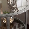Jaymes Metal/Glass Round End Table - Silver - SEI - 3 of 4