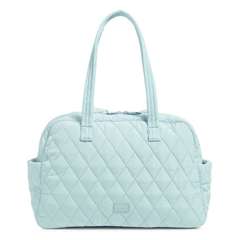 Vera Bradley Women s Outlet Ultralight Medium Traveler Bag Sea Salt Blue Target