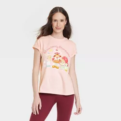 Women's Strawberry Shortcake Short Sleeve Graphic T-Shirt - Pink