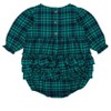 RuffleButts Baby Girls Woven Long Sleeve Bubble Romper - 2 of 4