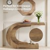 MAYEERTY 43" Console Table, C-Shaped Modern Accent Table Hallway Table - 4 of 4