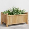vidaXL Planter Raised Garden Bed - Outdoor Balcony Flower Box Bamboo Plant Stand - 19.7" x 11.8" x 9.8" - 2 of 4