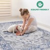 Kumasinova Stain-Resistant Area Rug, Non-Shedding Door Mat,Kid & Pet-Friendly, Oriental Area Rug for Living Room, Latex-Free Cotton Backing - 3 of 4