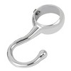 Unique Bargains Wardrobe Clothes Garment Round Tube Hooks 0.87" Dia Silver 8 Pcs - 3 of 4